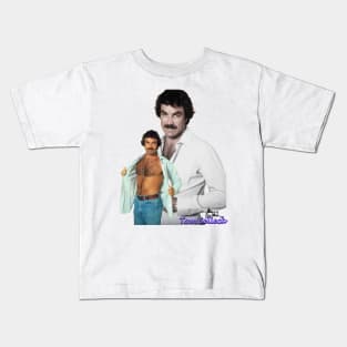 tom selleck 80's Kids T-Shirt